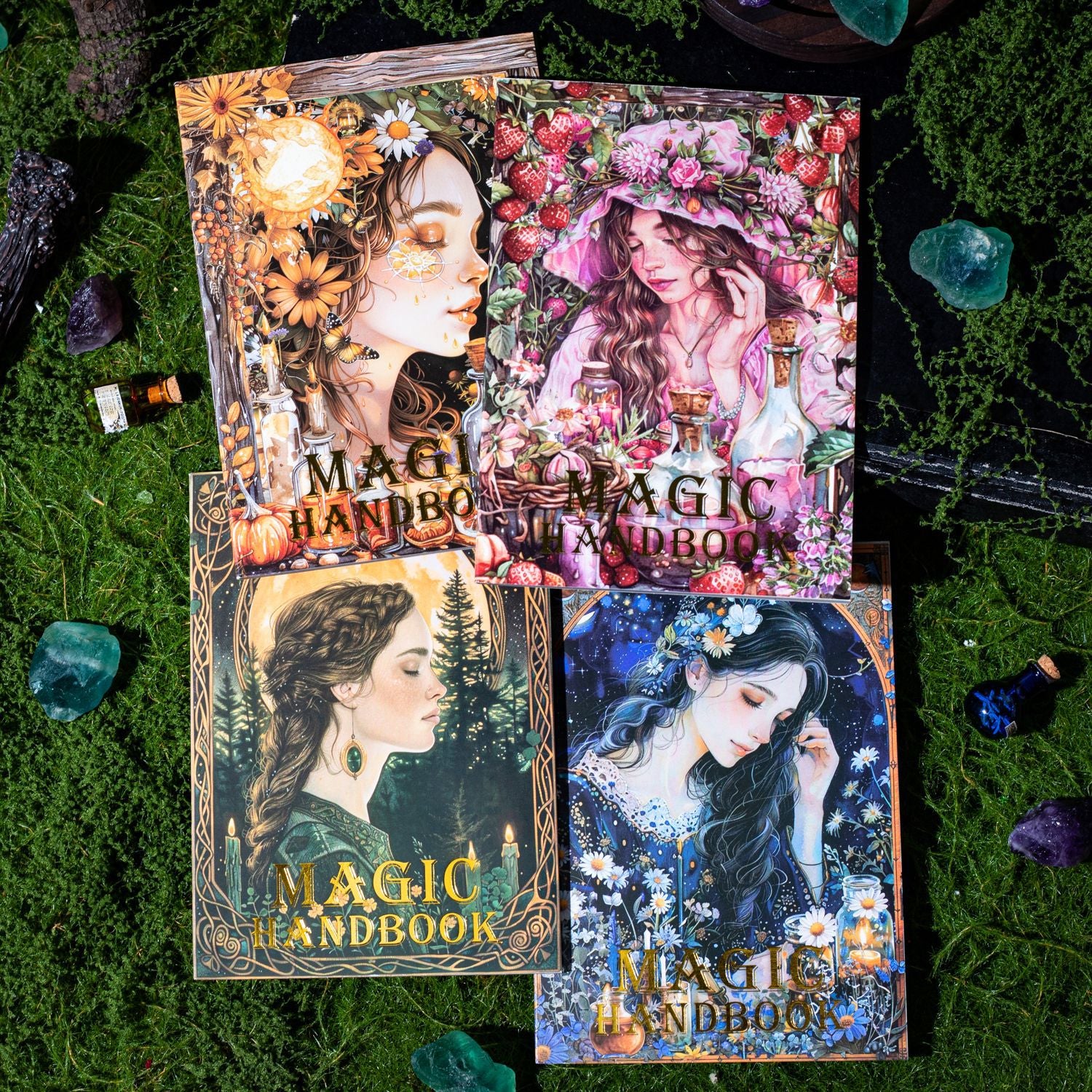 20 Sheets Magic Theme PET Stickers Book MHSC