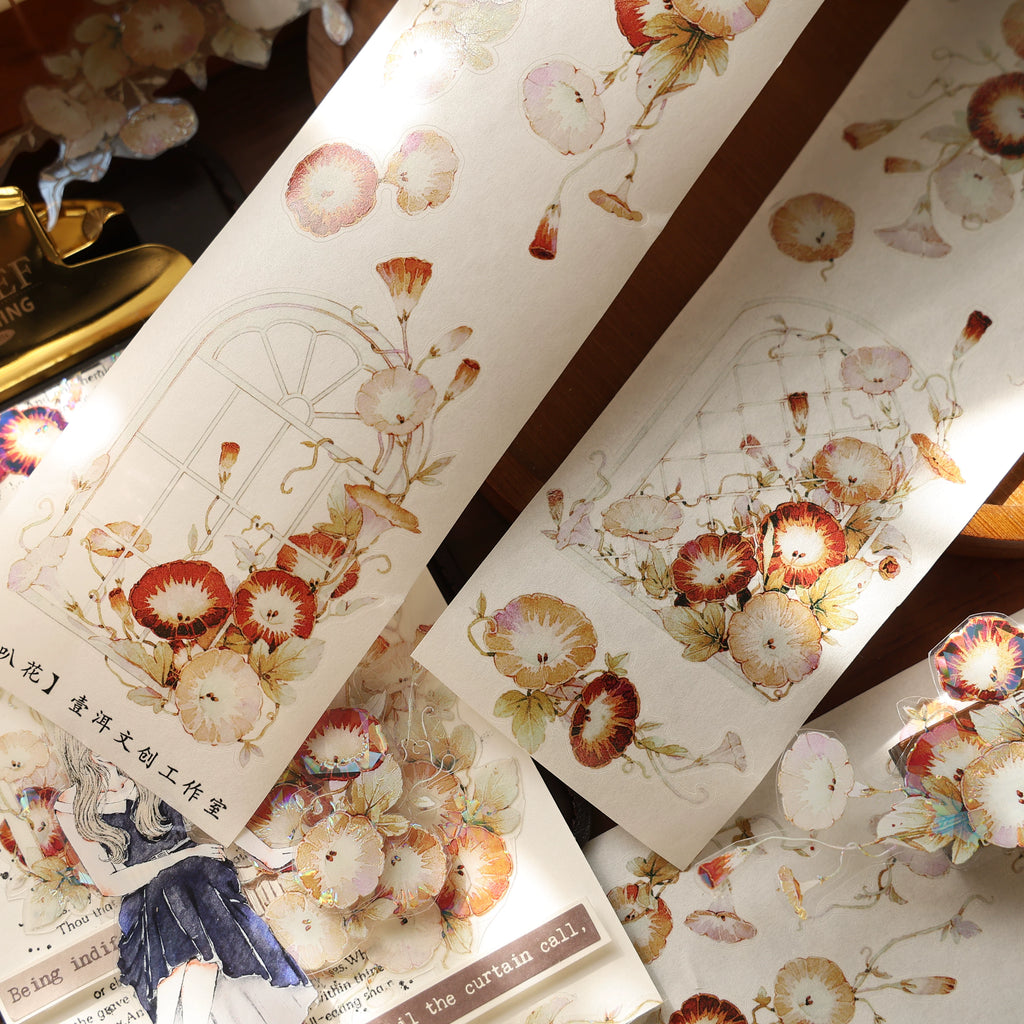Floral Decorative Tape Rolls- Morning Glory