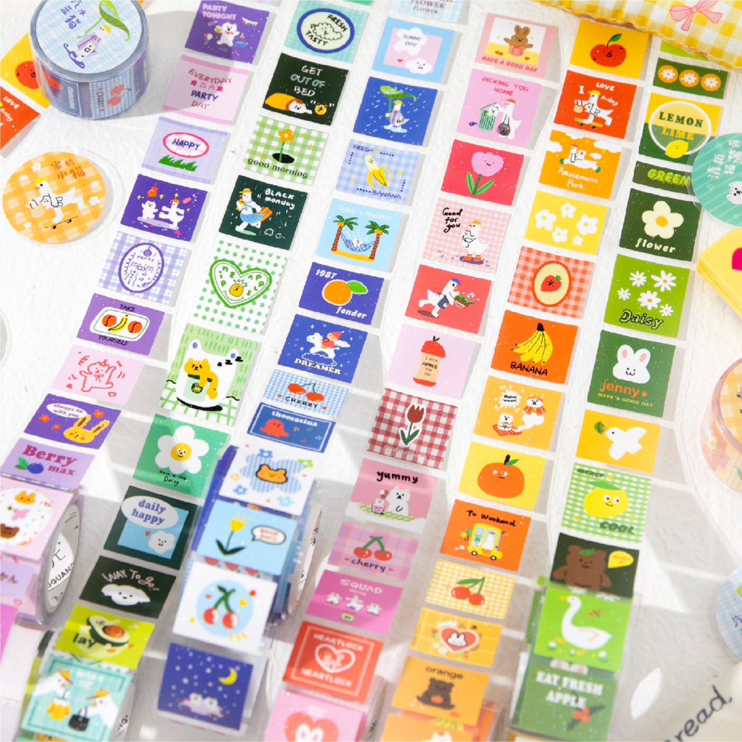 1 Roll Cute Kawaii Journal Stickers Tape TYMM