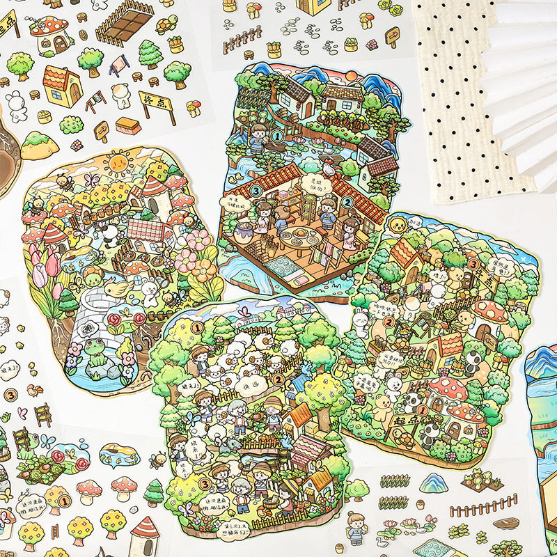 3D Scene DIY PET Stickers Kit THSJ