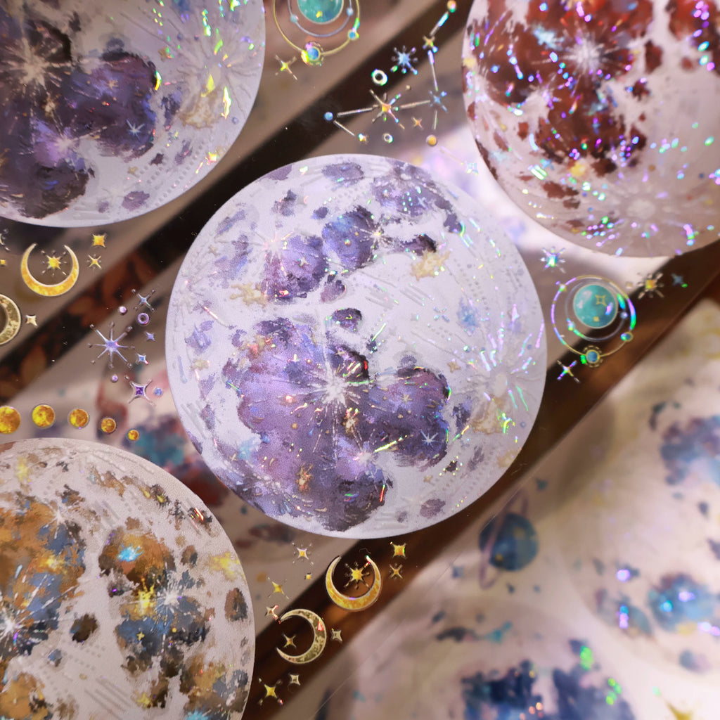 Floral Decorative Tape Rolls- Mottled Planet