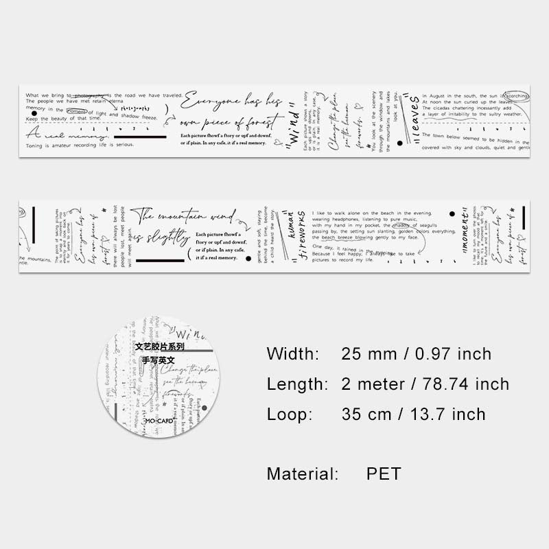 1 Roll Movie Film PET Tape WYJP