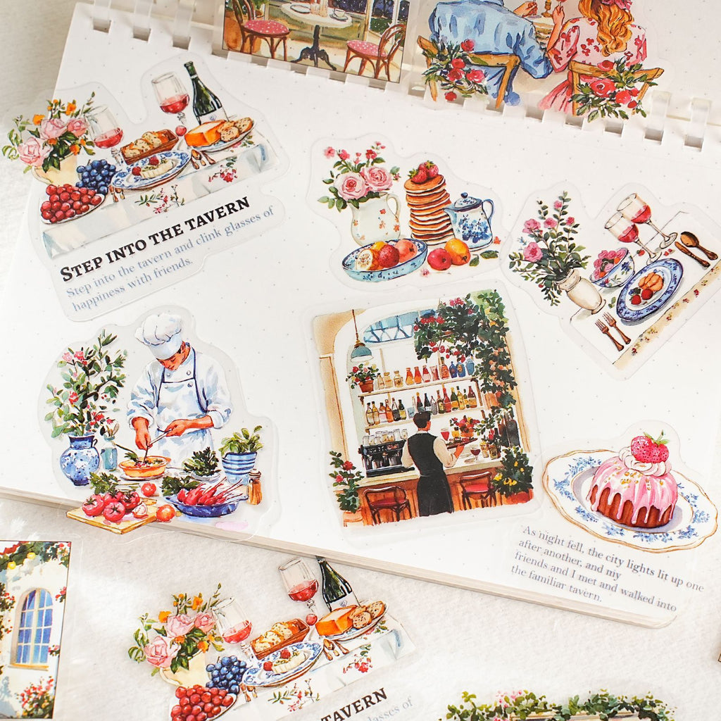 30 Pcs Party Themed PET Stickers XJYX