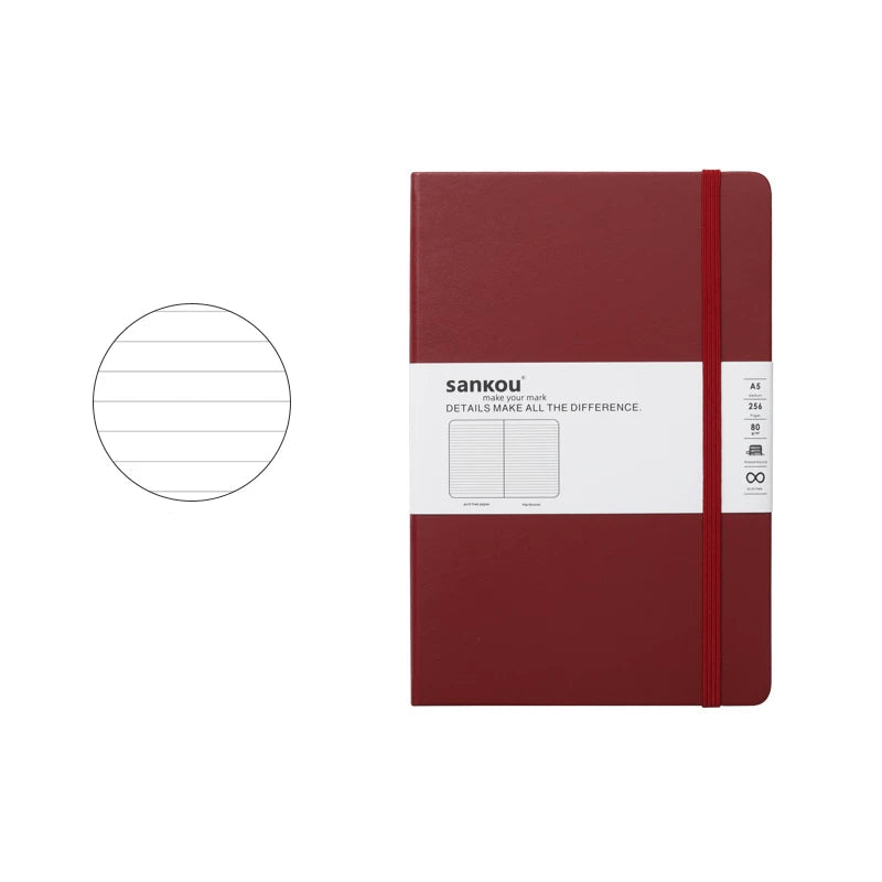 A5 Hardcover Notebook - Wine Red