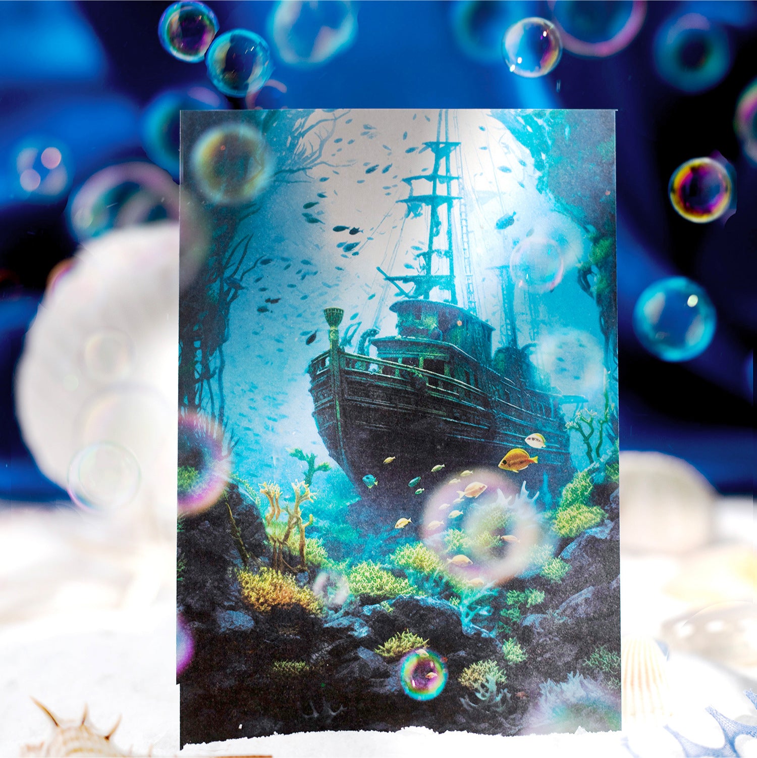 30 Pcs Ocean Theme Scrapbook Paper HDYJ