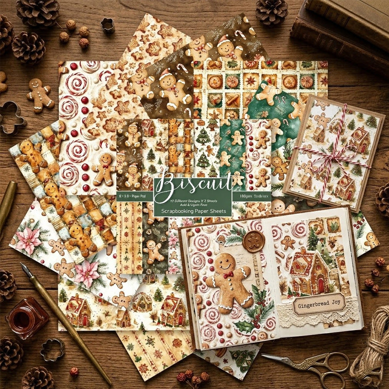 6 inch Biscuit Scrapbook Paper Pad SKP2617