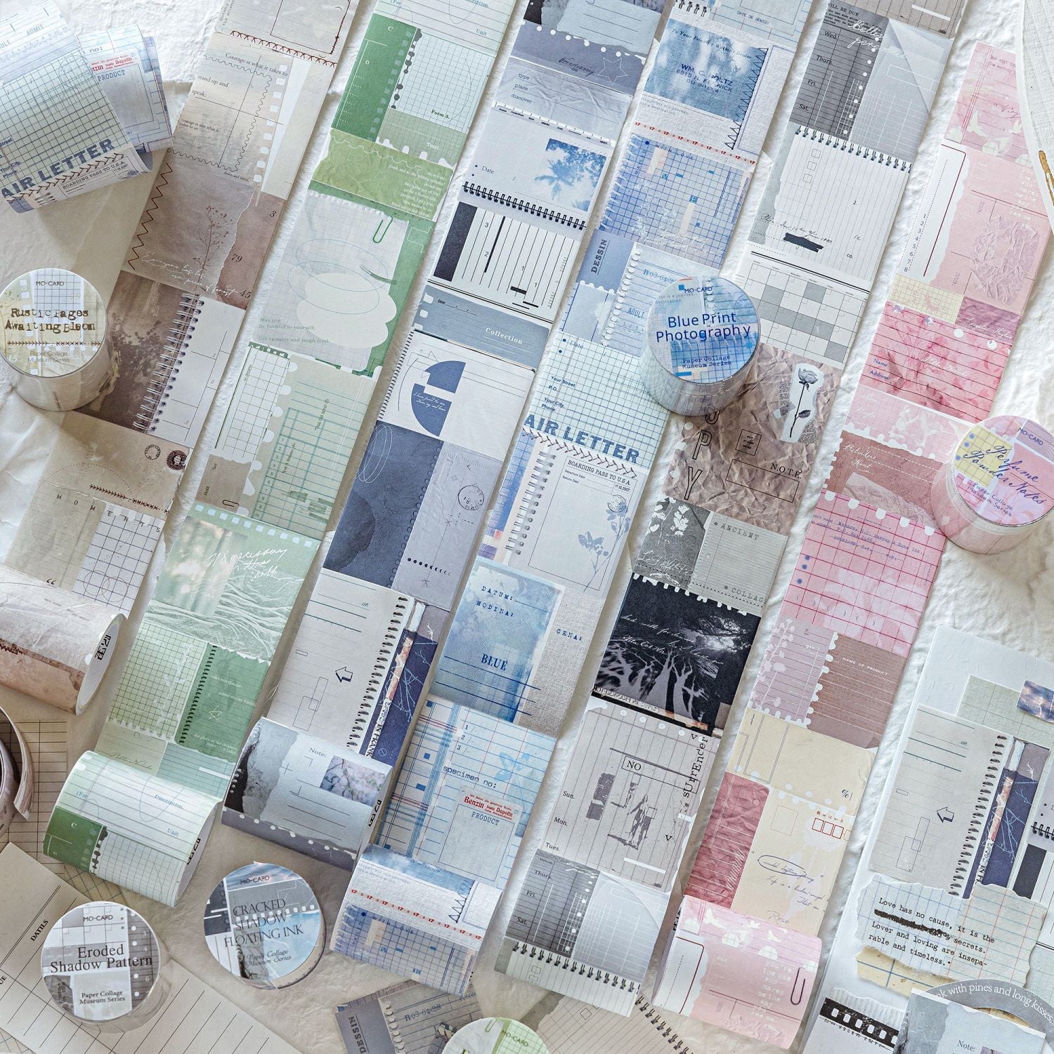 1 Roll Vitnage Collage Stikcers Tape ZJPTG