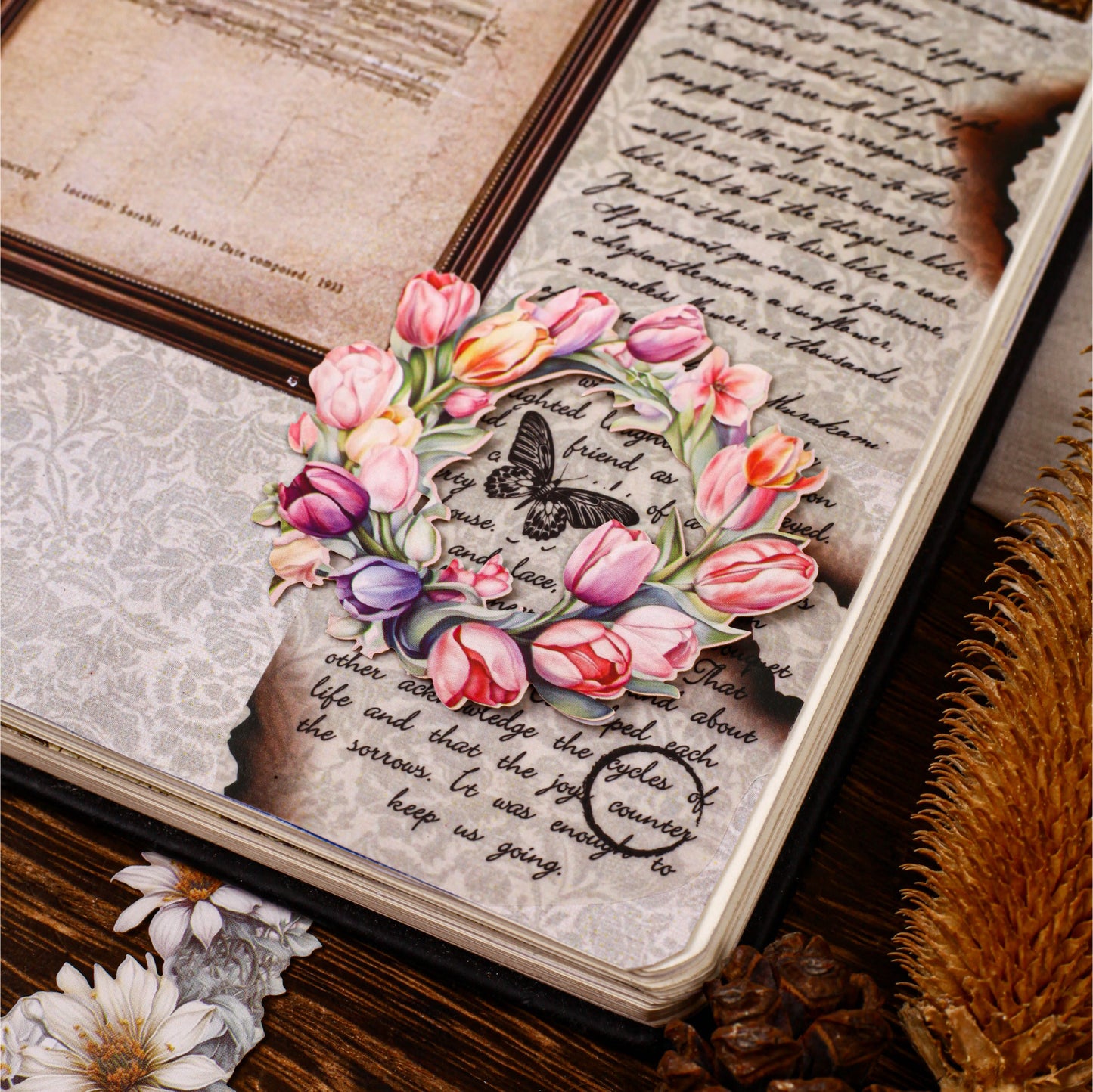 8 Pcs Garland PET Stickers HHXL