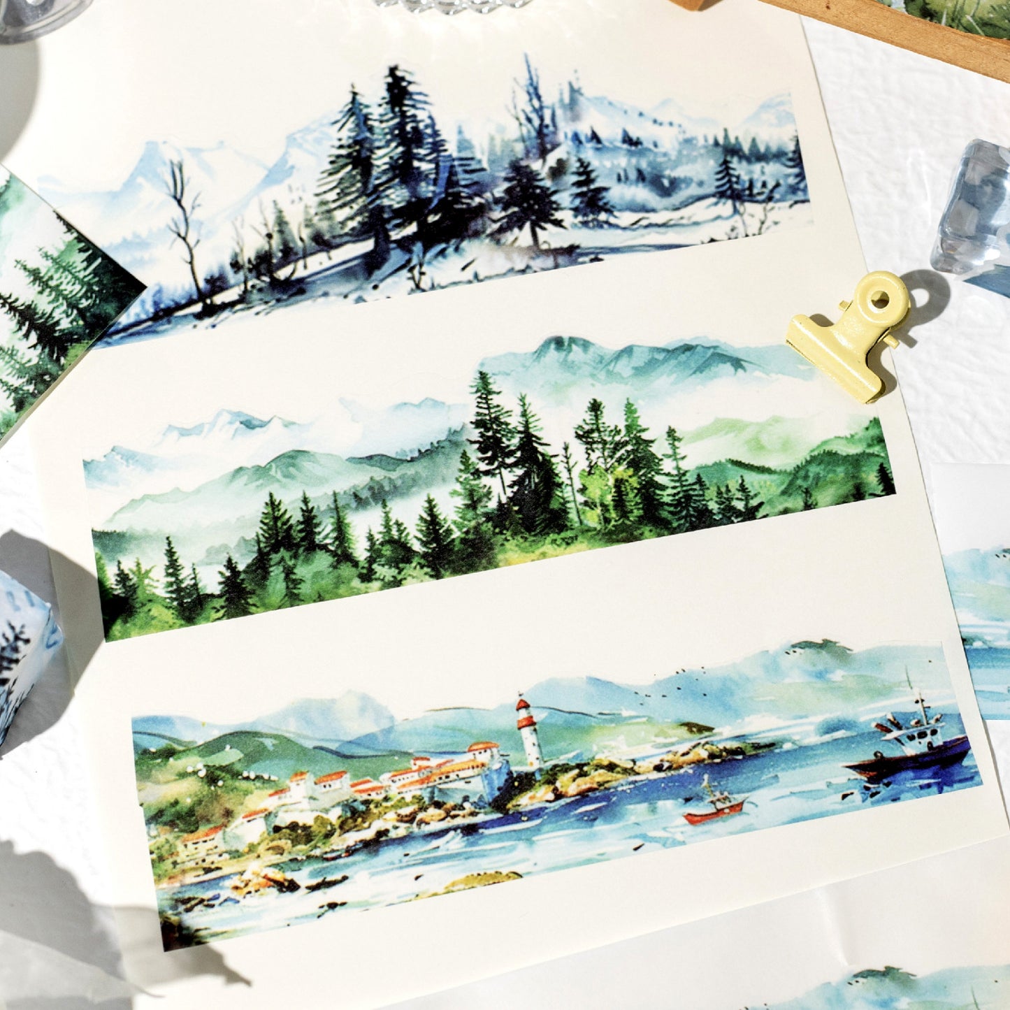 1 Roll Nature Landscape Die Cut Washi Tape LDJZ