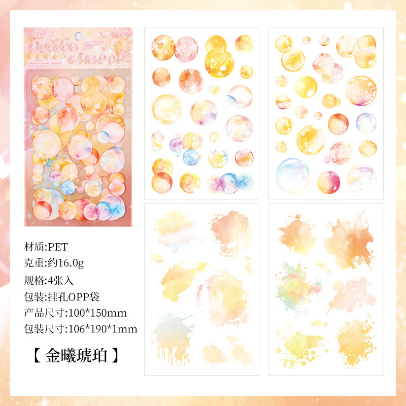 4 Sheets Bubble Stickers LLTX