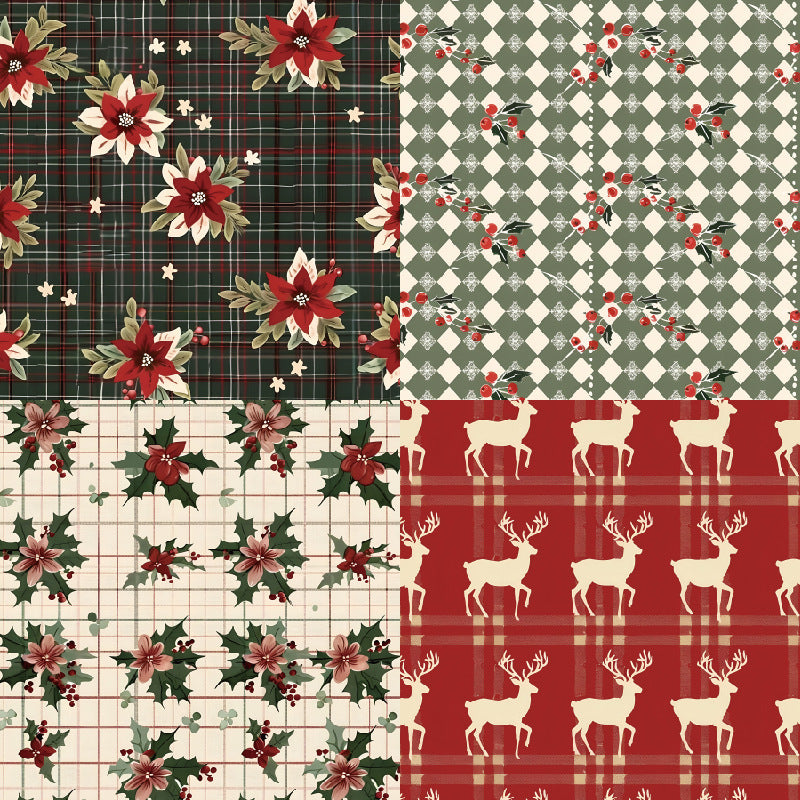 6 inch Christmas Scrapbook Paper Pad SKP018