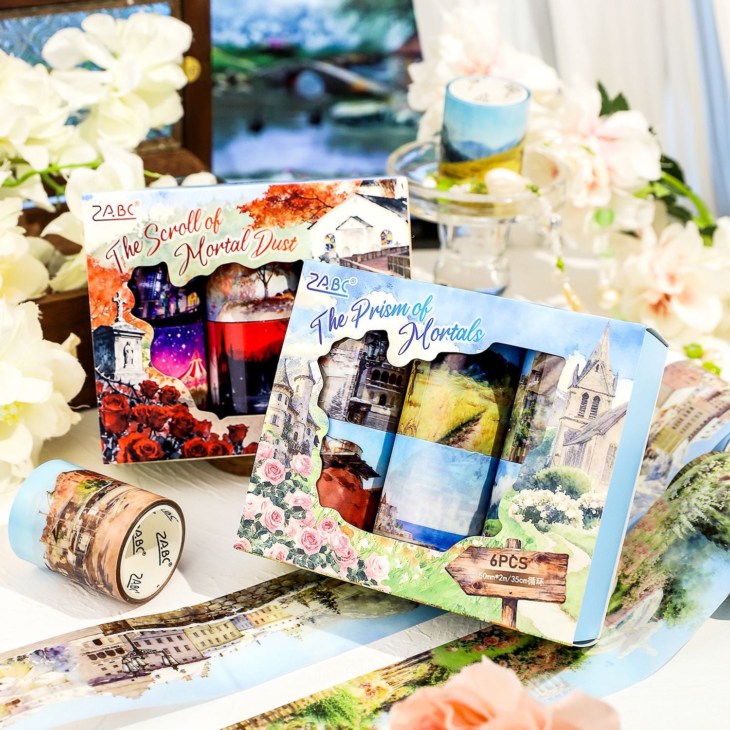 6 Rolls Landscape PET Tapes Set FSWHT