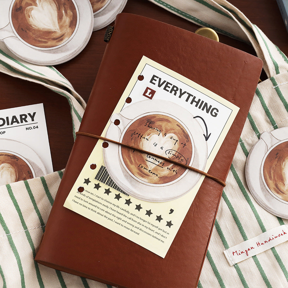 30 Pcs Coffee Theme Sticky Note Paper KFRJ