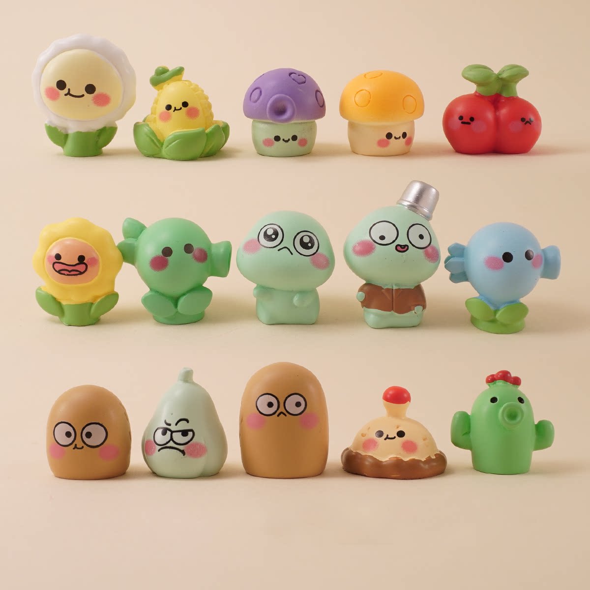 Chibi Plants & Zombies Desk Buddies