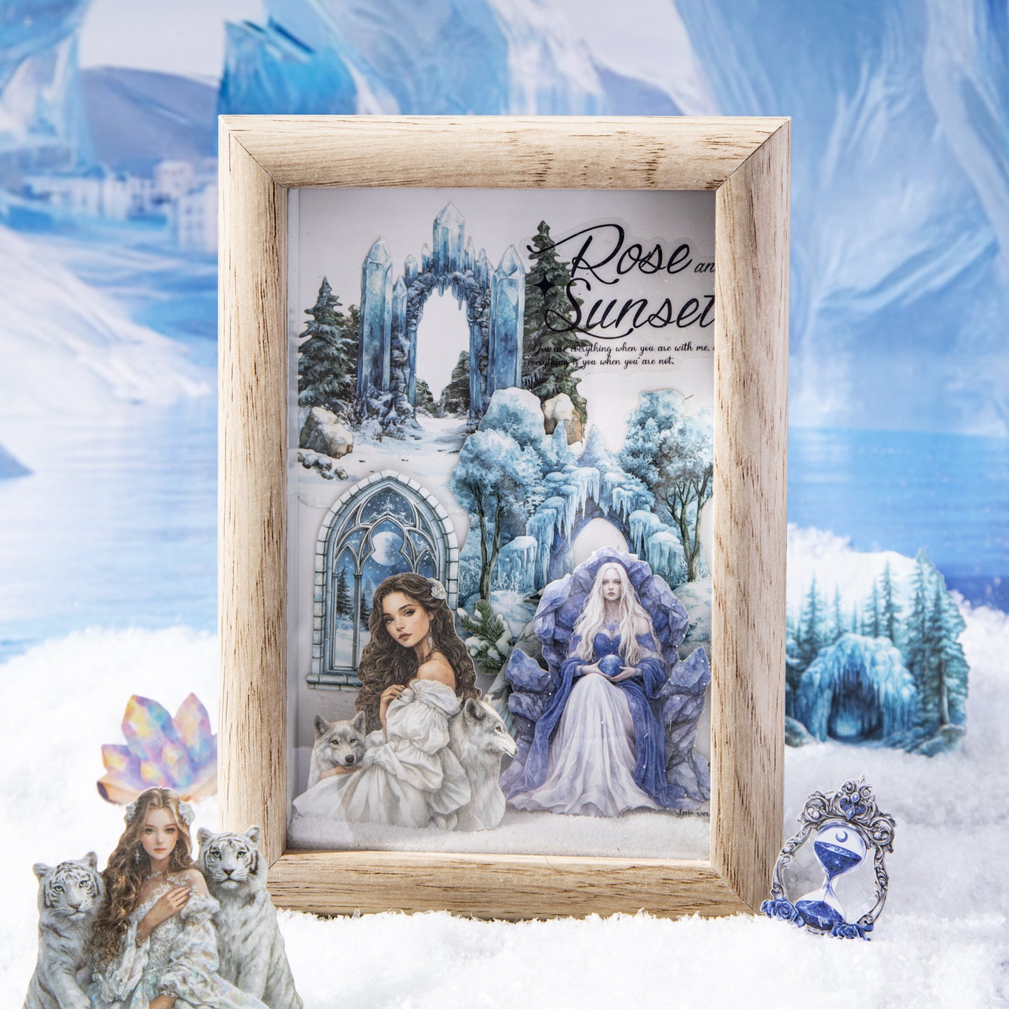 25 Pcs Magic Winter PET Stickers MHDR