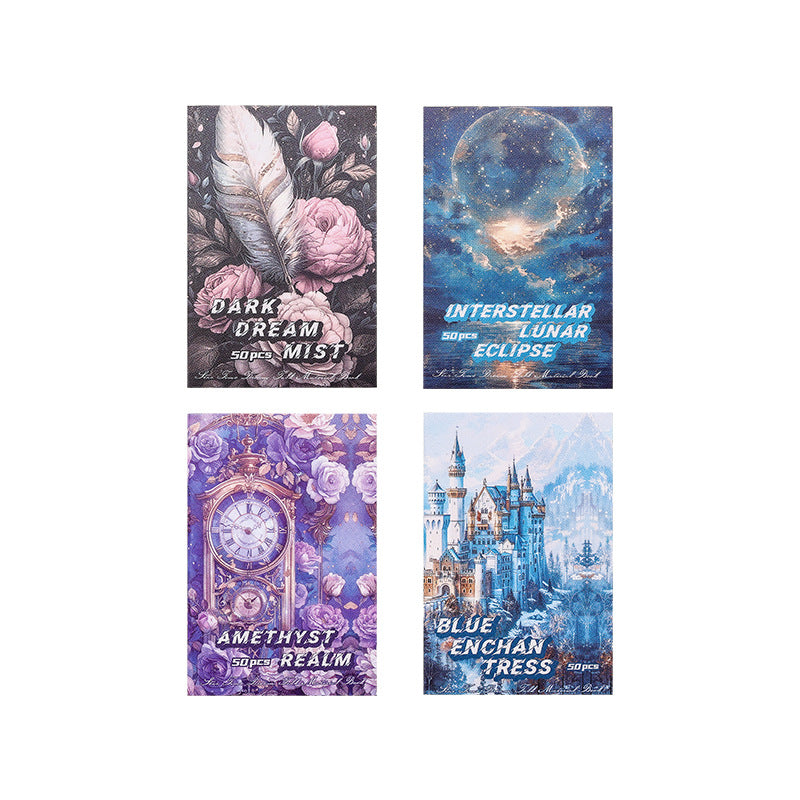 50 Sheets Fantasy Scrapbook Paper XSMH