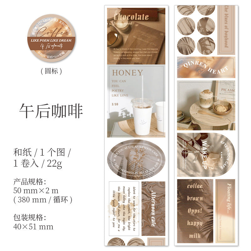 1 Roll Photography Die-cut Washi Tape RSRM