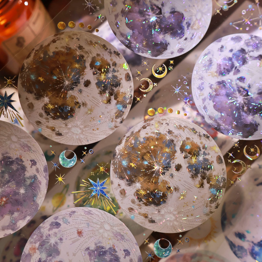 Floral Decorative Tape Rolls- Mottled Planet