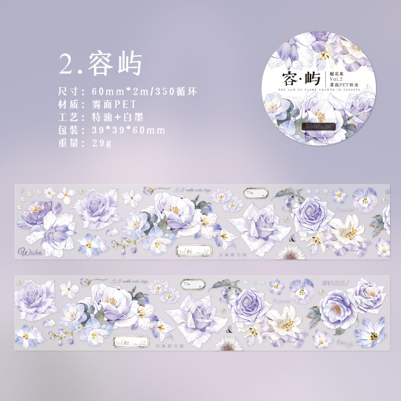 1 Roll Flowers PET Tape XHJX