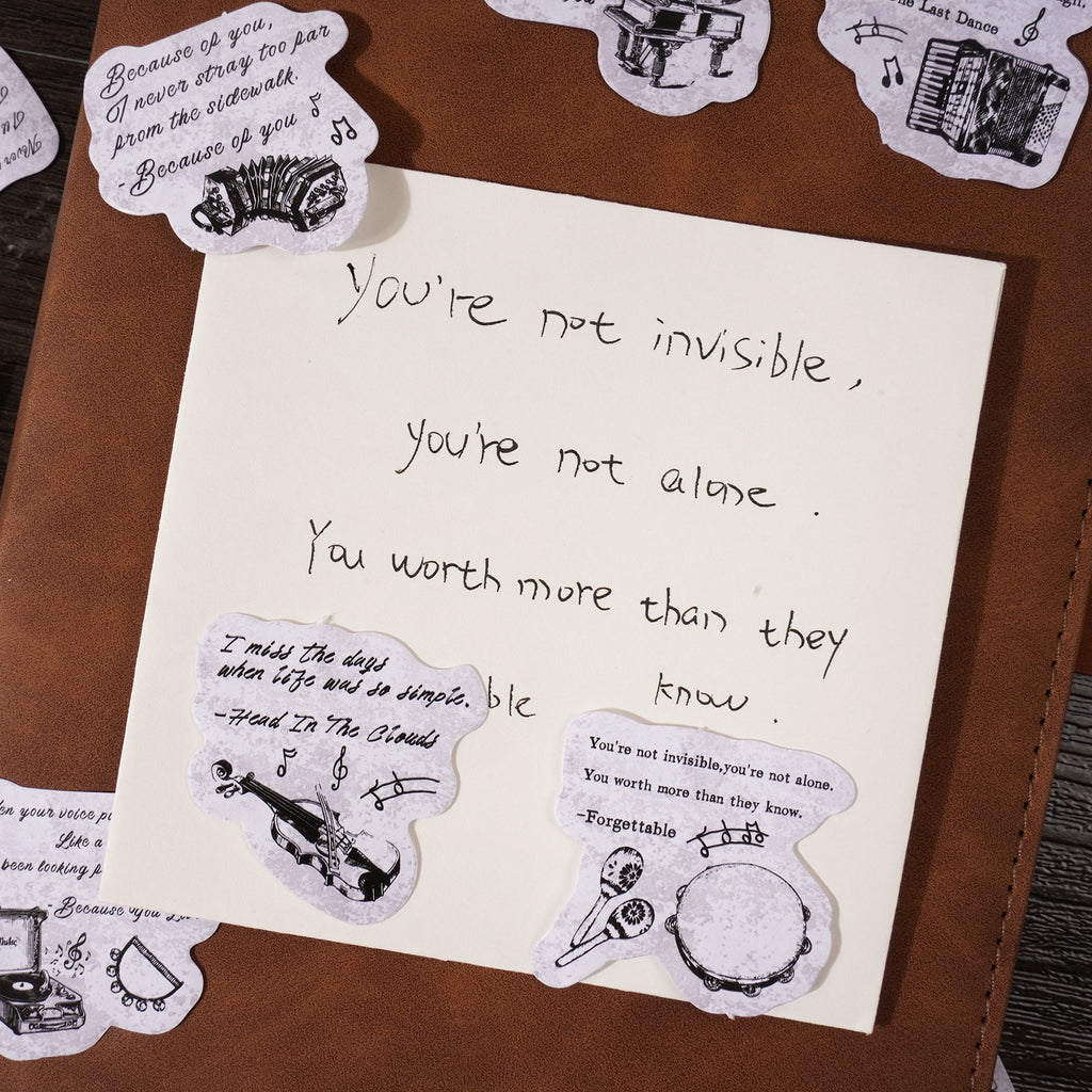 56 Pcs Quote Stickers BGMW