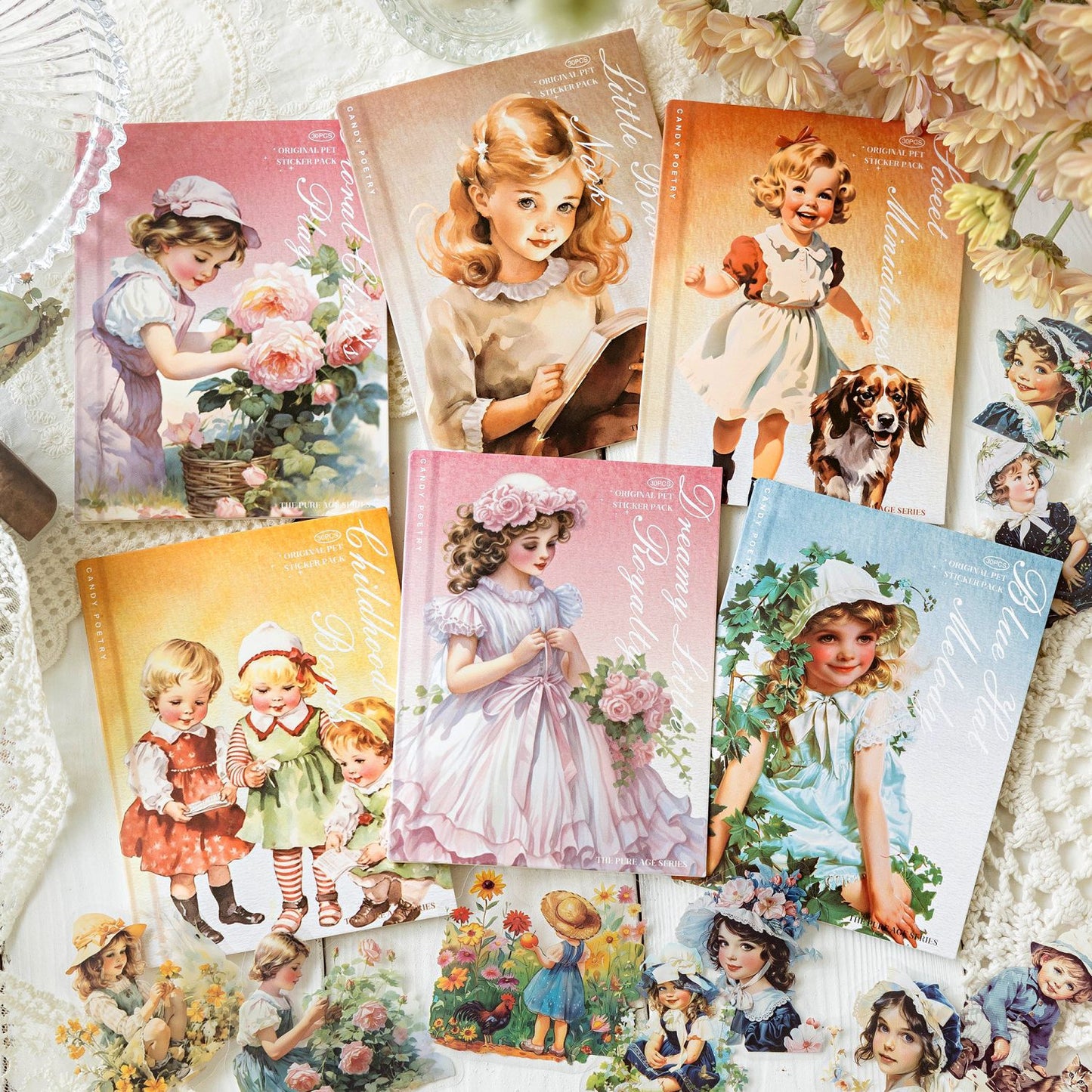 30 Pcs Childhood PET Stickers CZSD