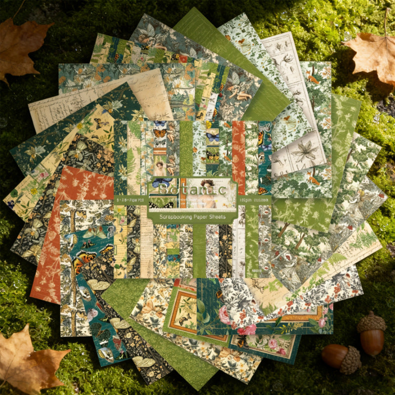 6 inch Botanic Scrapbook Paper Pad SKP543