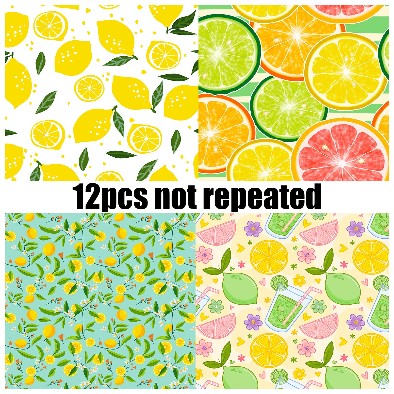 6 inch Lemon Scrapbook Paper Pad PA849