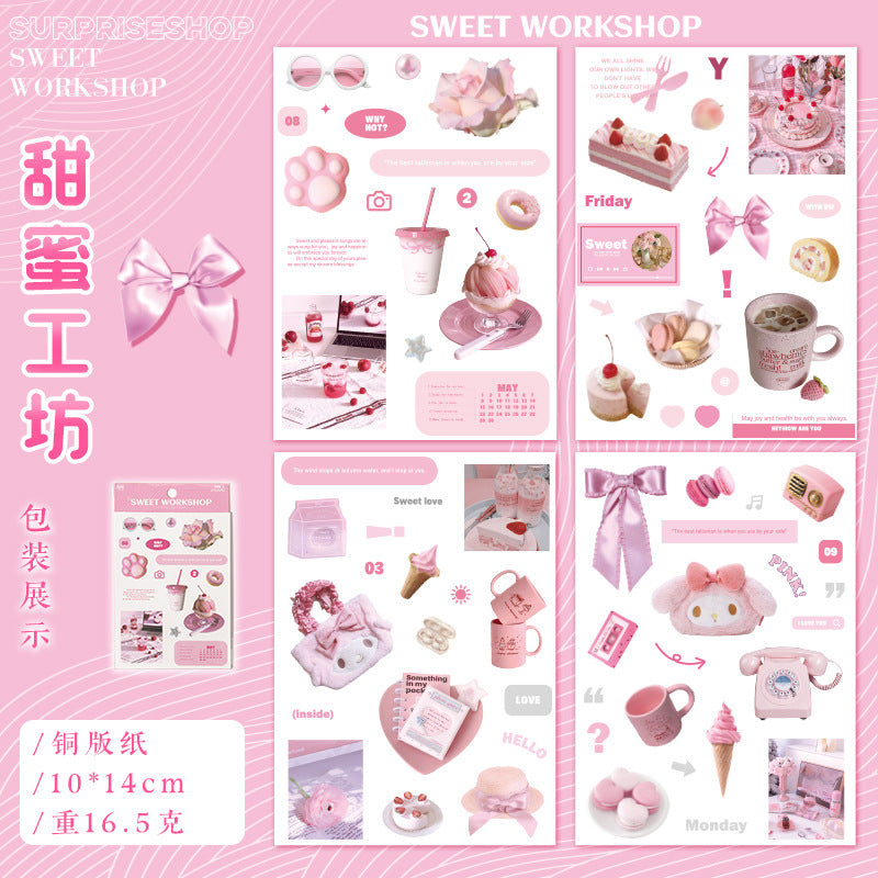 4 Pcs Life Stickers JXSD