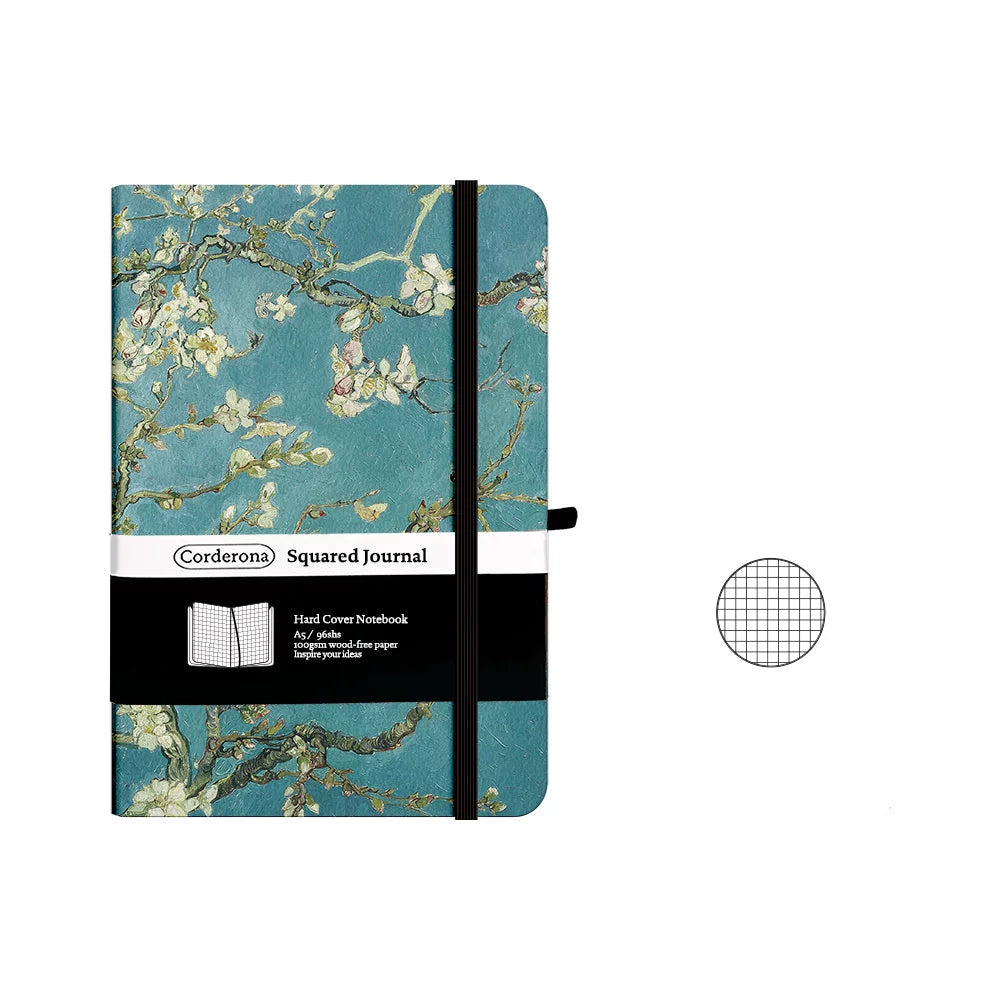 Van Gogh Inspired A5  Notebook - Almond Blossom