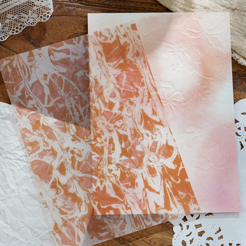 40 Sheets Embossed Texture Scrapbook Paper HYFXY