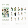30 Pcs Fashion Girl PET Stickers KXSK