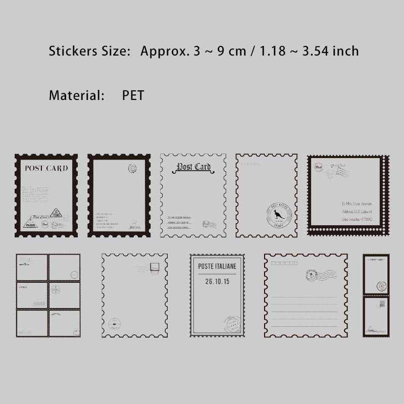 20 Pcs Photography Flim PET Stickers YJSC