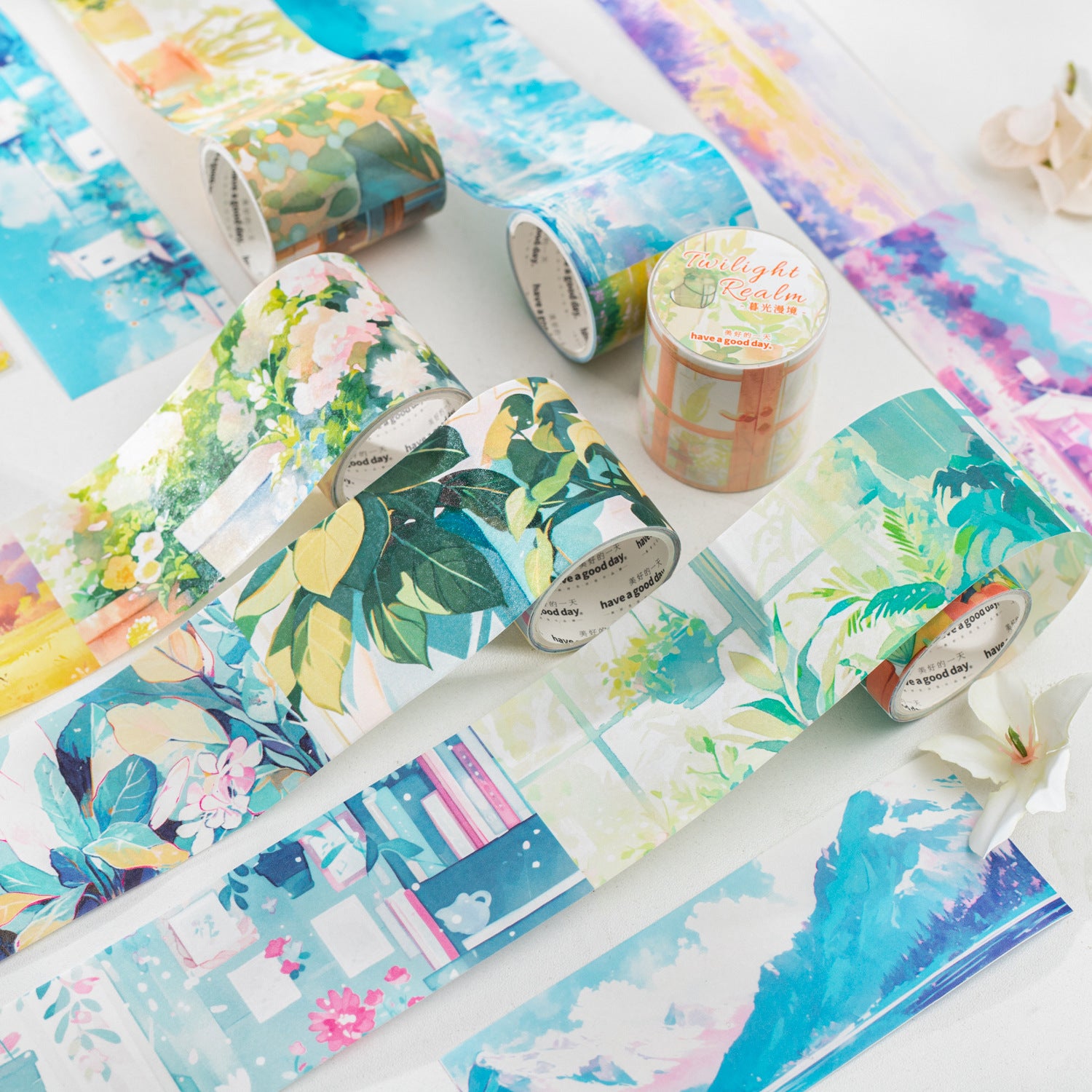 1 Roll Cartoon Landscape Washi Tape MGMJ