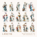 15 Pcs Sculpture Themed PET Stickers DSKXQ