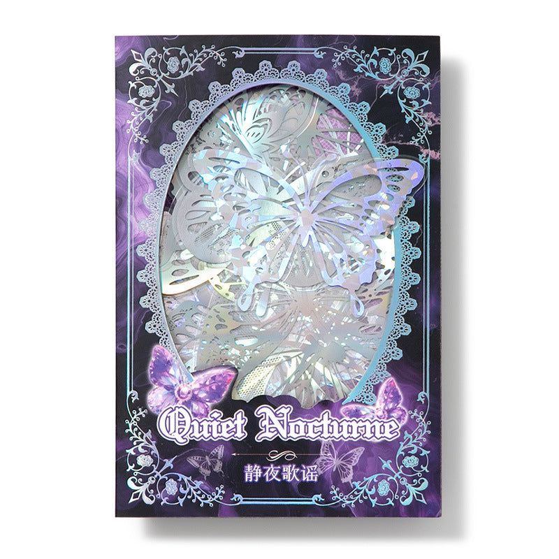 20 Pcs Holographic Butterfly Stickers FTLZM