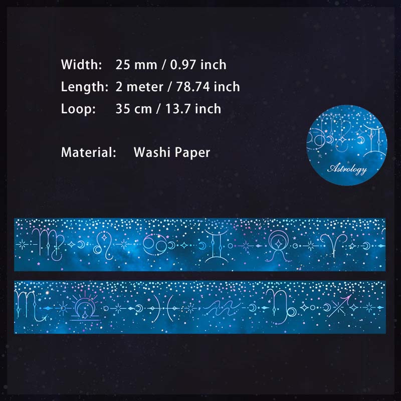 1 Roll Constellation Washi Tape ZGXX