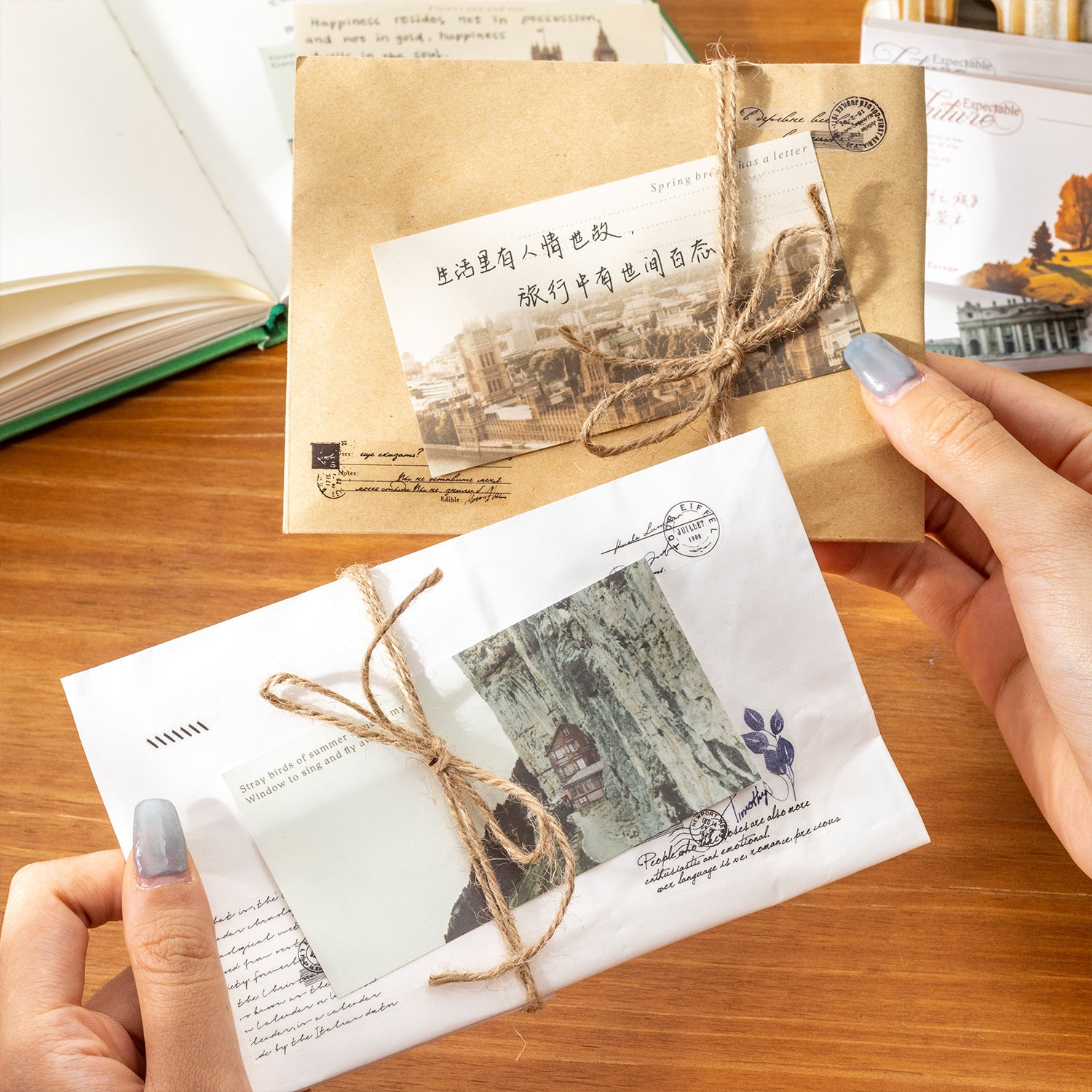 40 Sheets Europe Landscape Notepad Paper OZZL