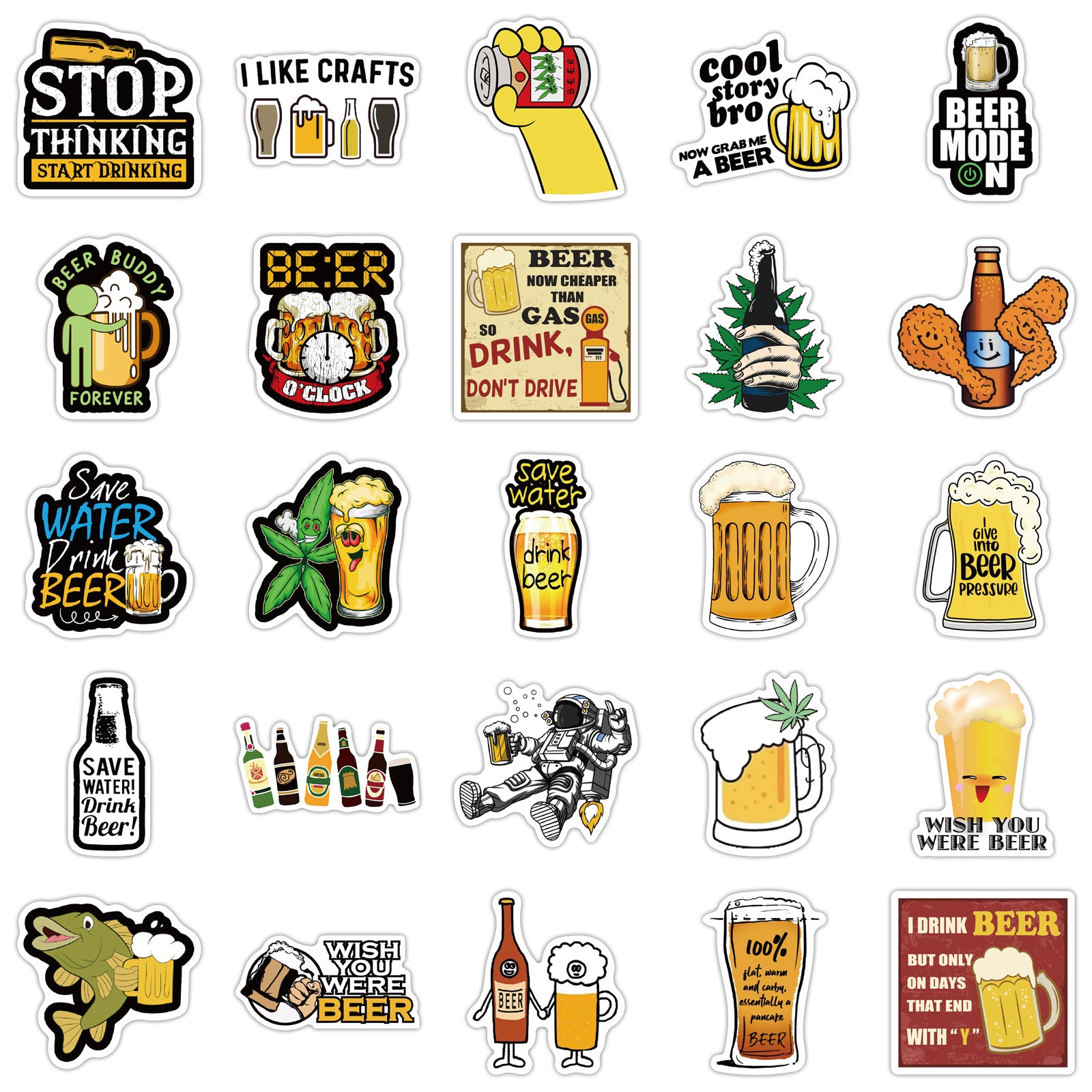 50PCS Funny Sarcastic Meme Vinyl Stickers FUN19