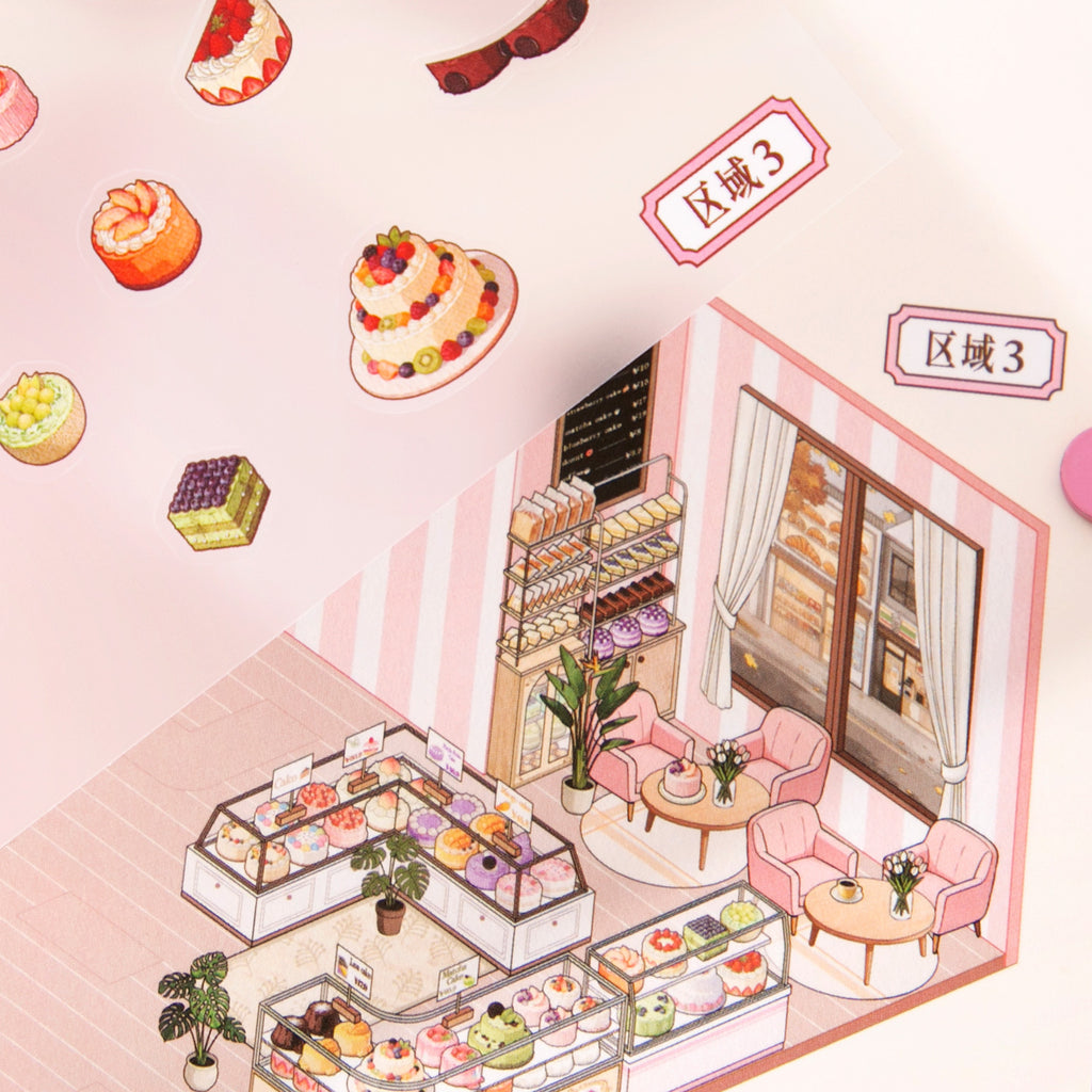3D Bakery Scene DIY Stickers Kit DPJY