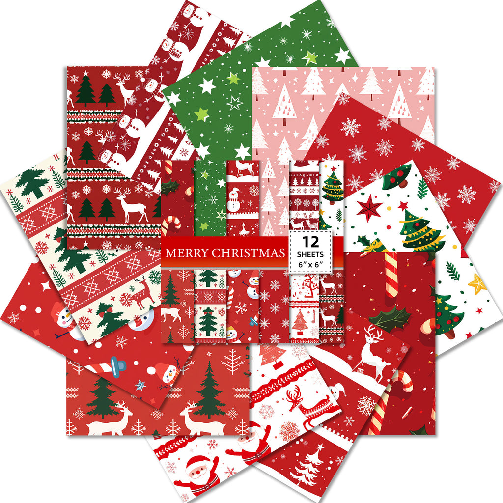 6 inch Christmas Scrapbook Paper Pad PA148