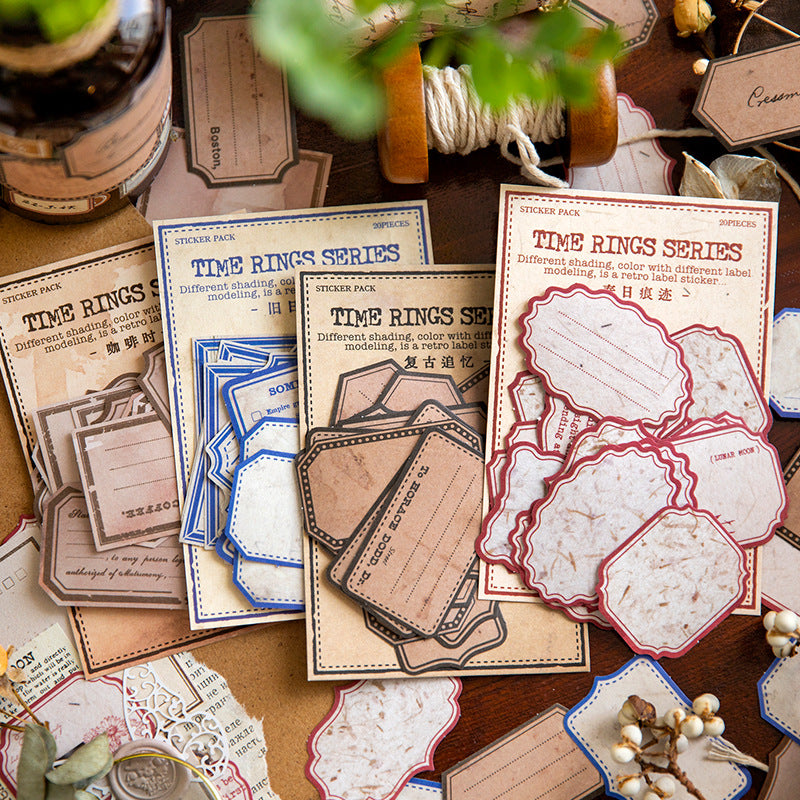 30 Pcs Vintage Lable Stickers SGNL