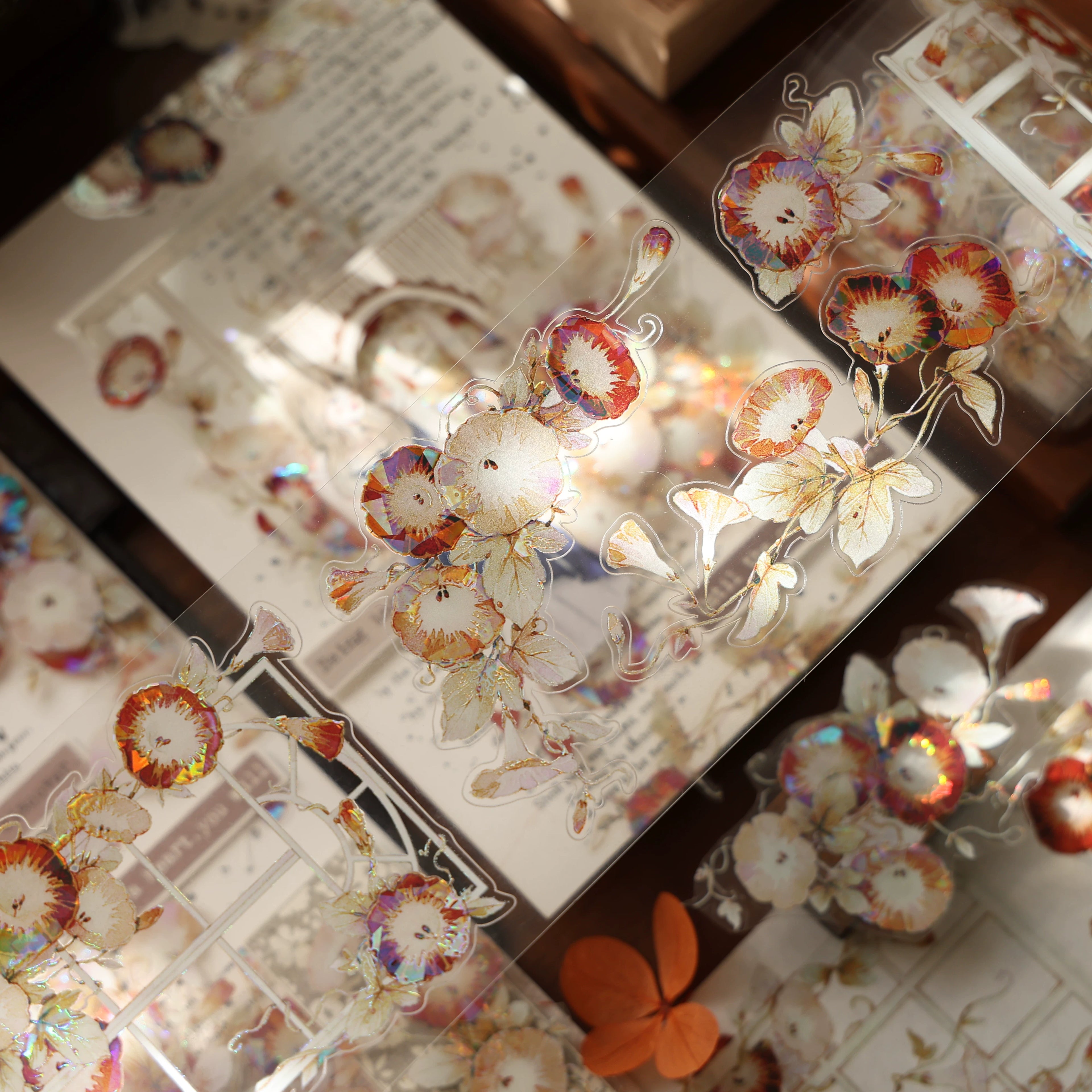 Floral Decorative Tape Rolls- Morning Glory