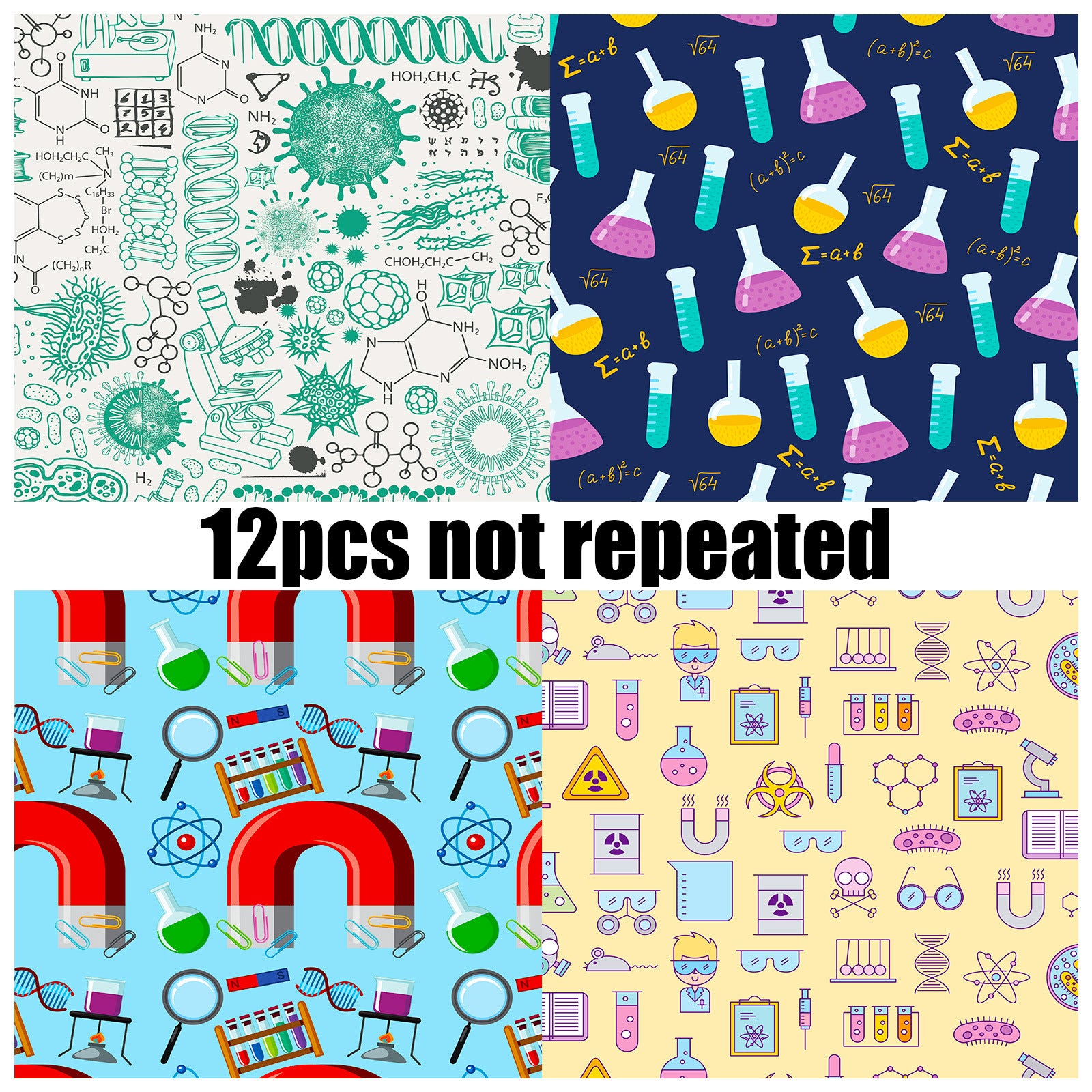 6 inch Science Lab Scrapbook Paper Pad PA867