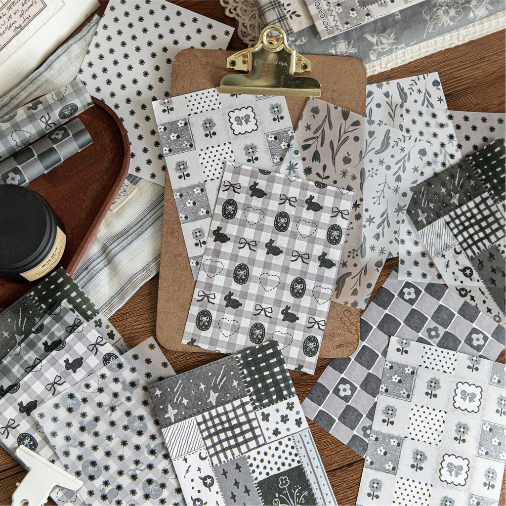 24 Pcs Floral Grid Basic Journal Paper SMZM