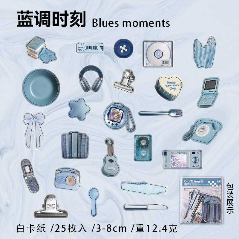 25 Pcs Vintage Gadget Stickers JWSG