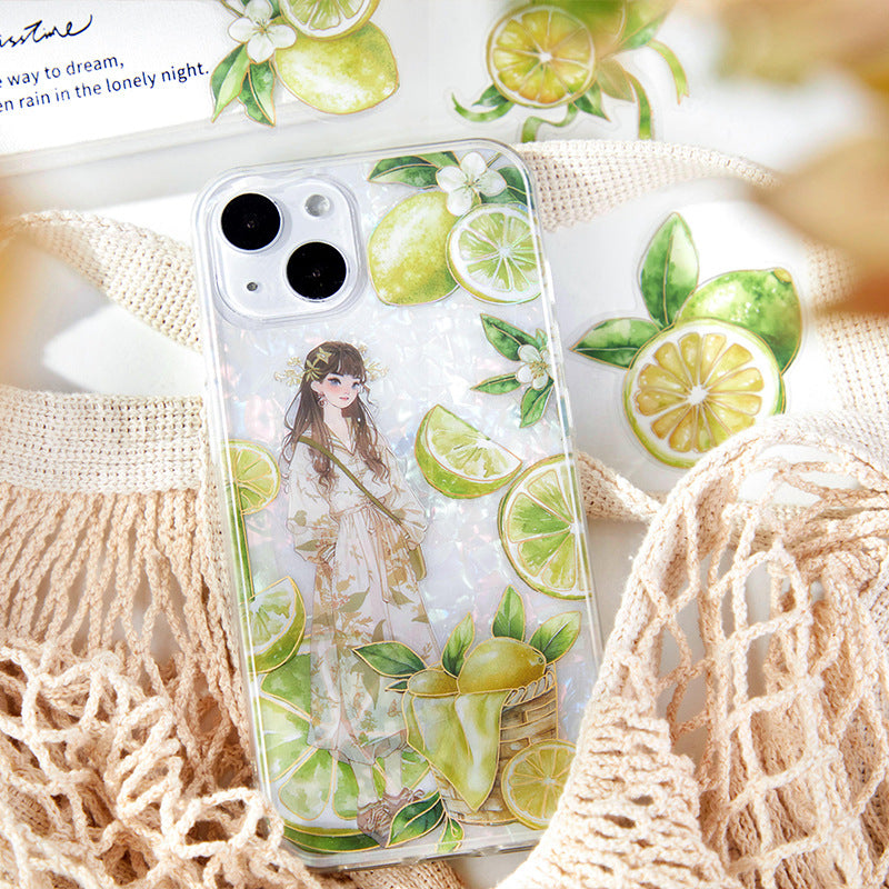 20 Pcs Fruit PET Stickers XCGJ