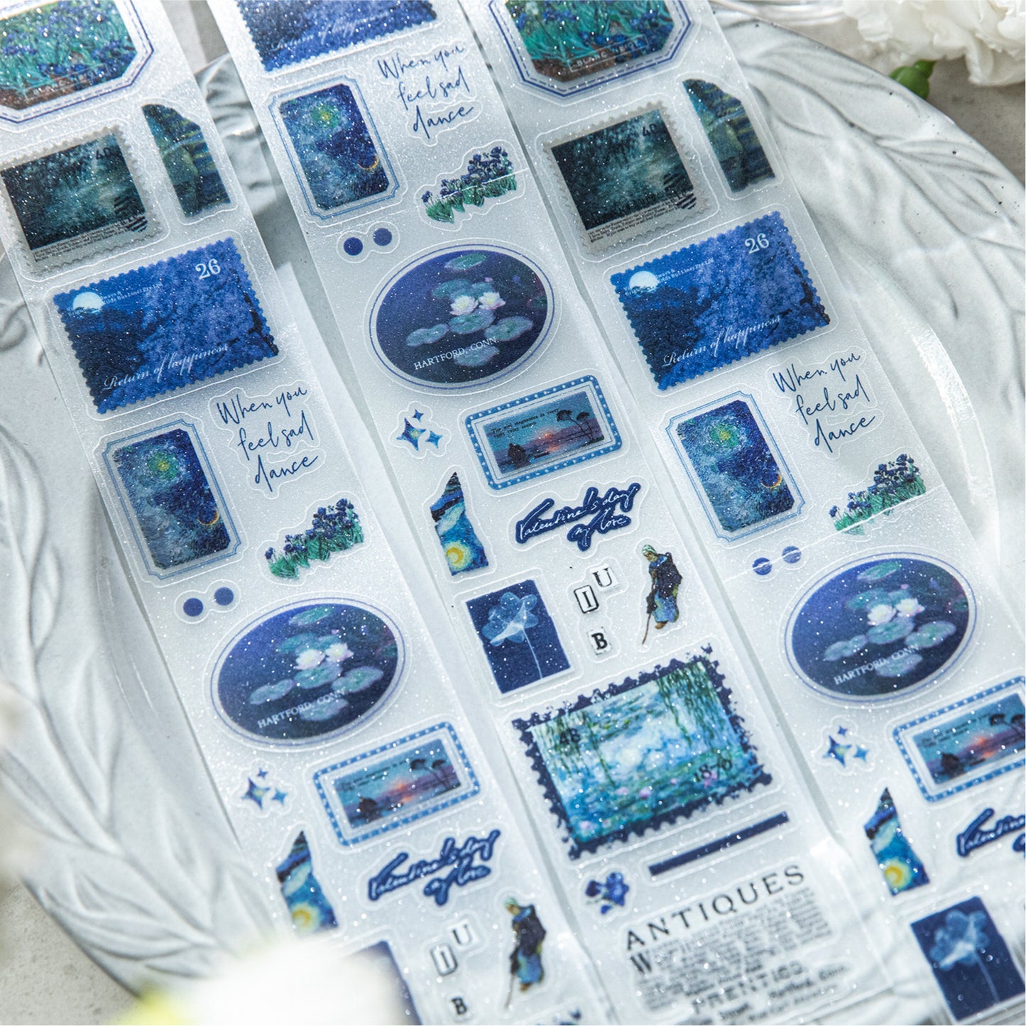 1 Roll Painting Art PET Stickers Tape MYHJ