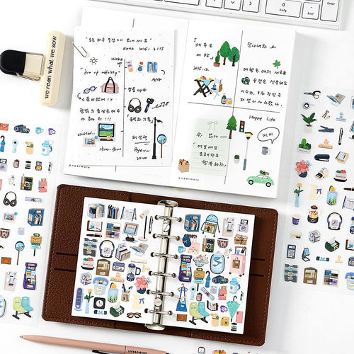 1 Sheet Lifestyle Planner PET Stickers XSHXL