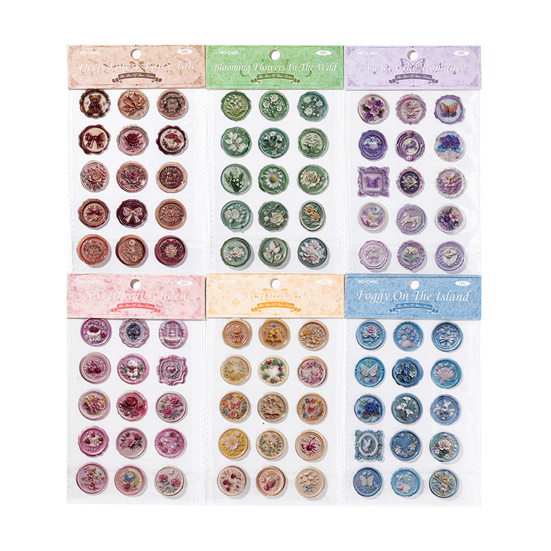 1 Sheets Wax Seal PET Stickers SGXZ