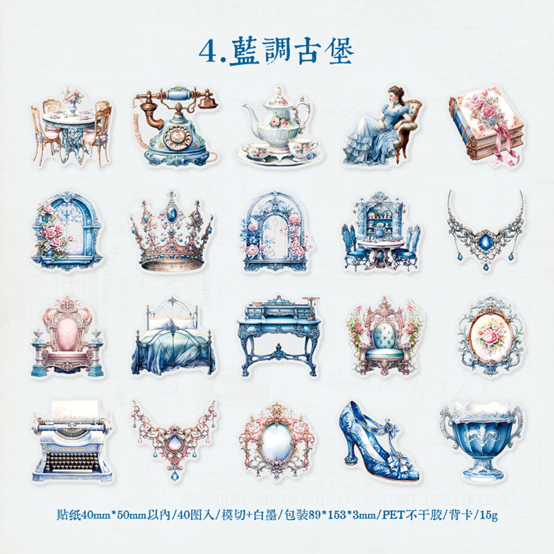 40 Pcs Creative PET Stickers MJWY